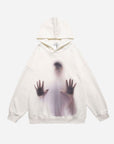 Hoodie With Blurry Guy Print