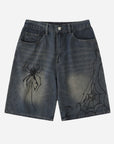 Shorts With Spider Print